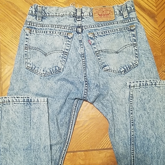 SUPER RARE VNTG LEVI STRAUS RED TAB 505 EUC size 34/34 HIGH WAISTED RELAXED FIT - Picture 3 of 9